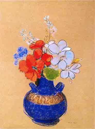 Turn your images into Crayon Drawing, Style Transfer, Online, AI, Use Style:Flowers in a Blue Vase.jpg